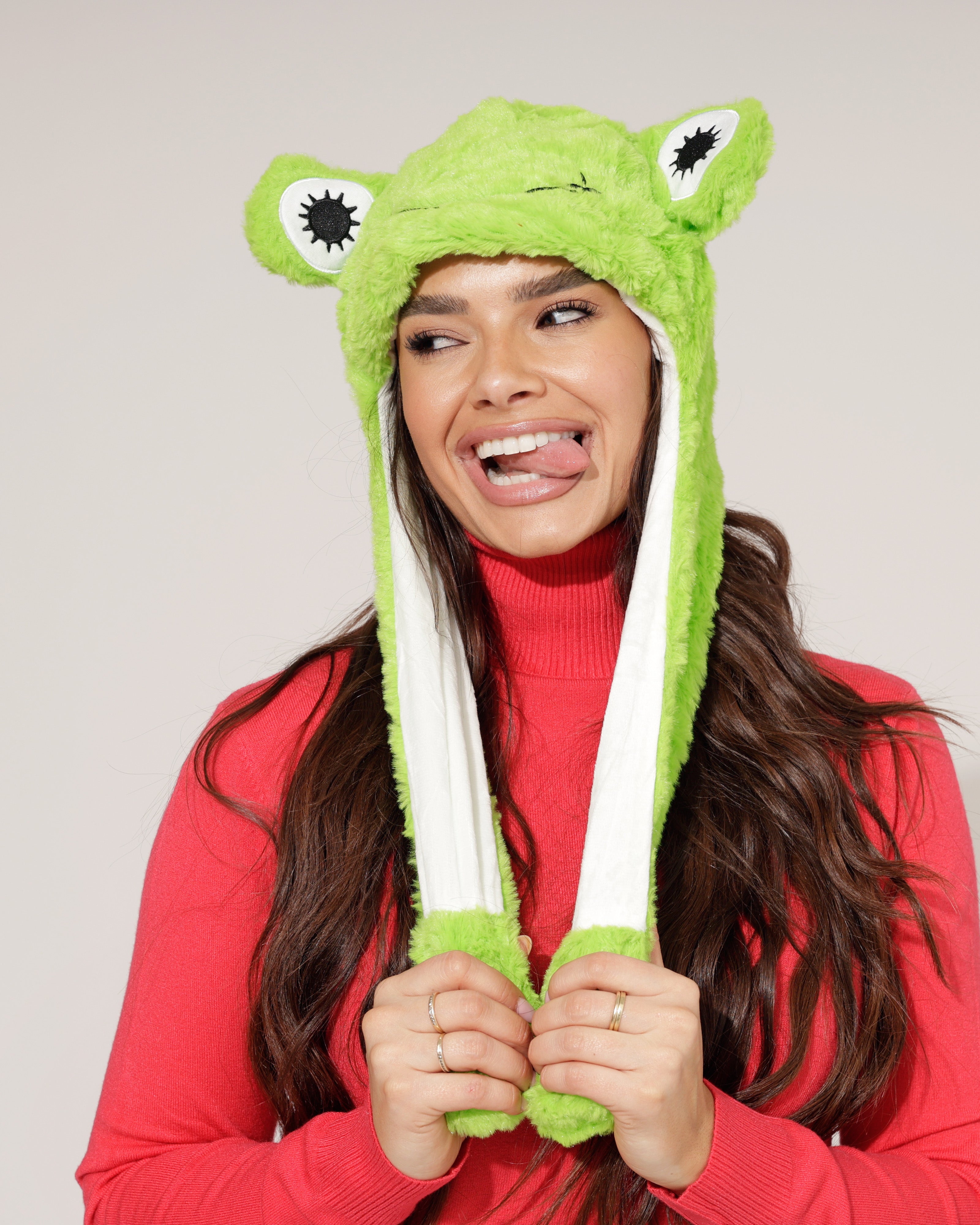 Oetelmuts kikker met bewegende oren en lichtjes