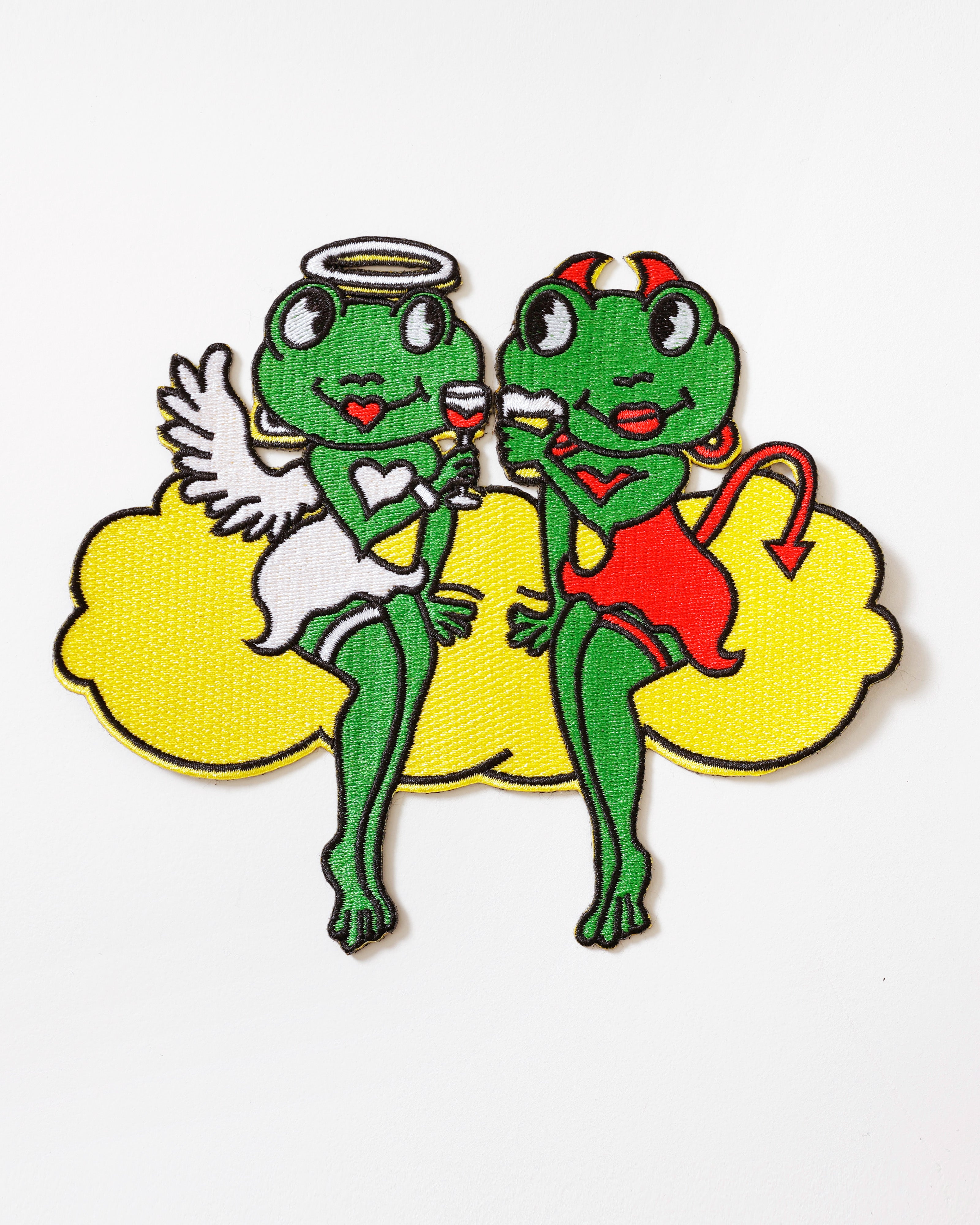 Oeteldonks Rugembleem Kikker Engel & Duivel