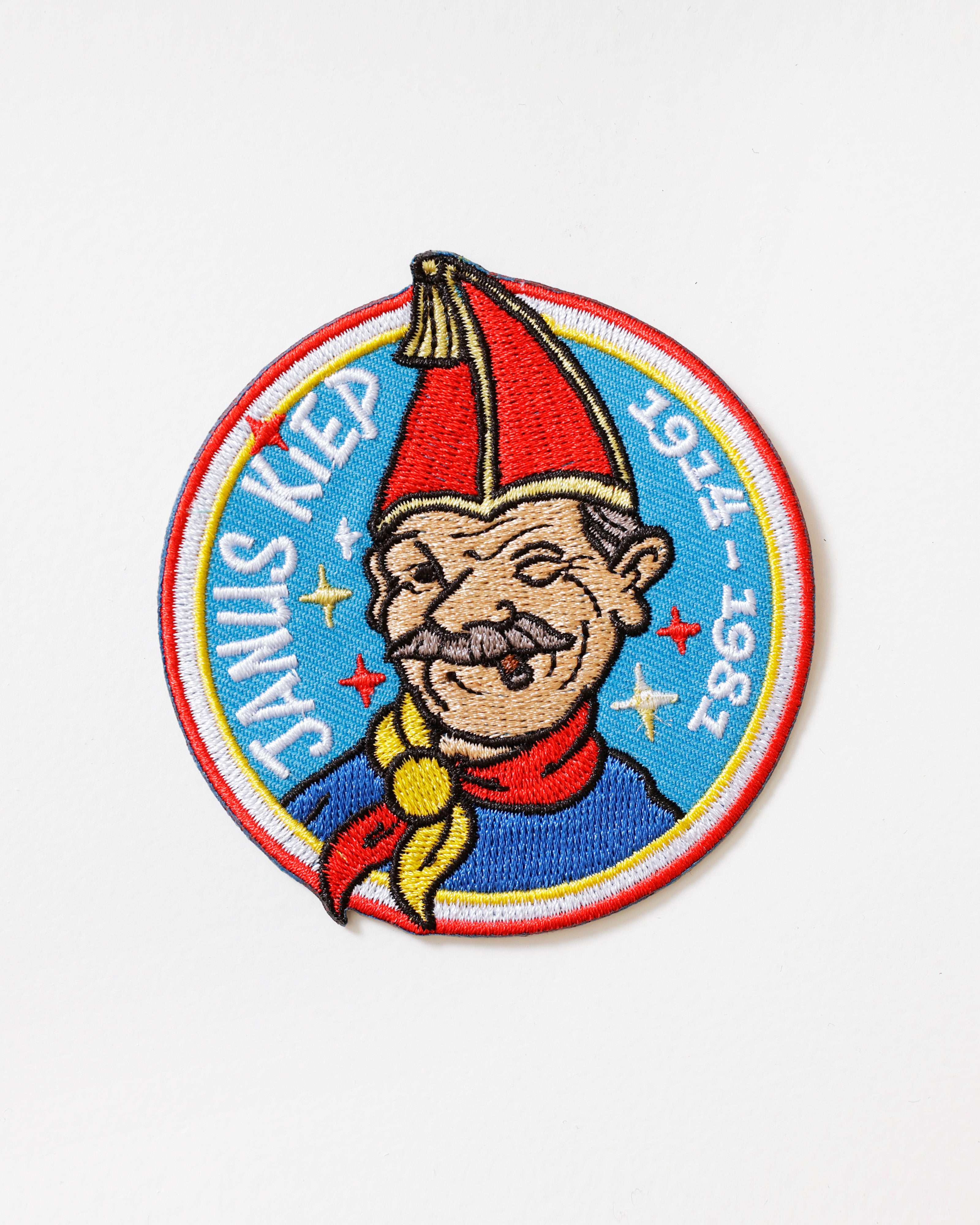 Embleem Janus Kiep lichtblauw – Rond Oeteldonks embleem