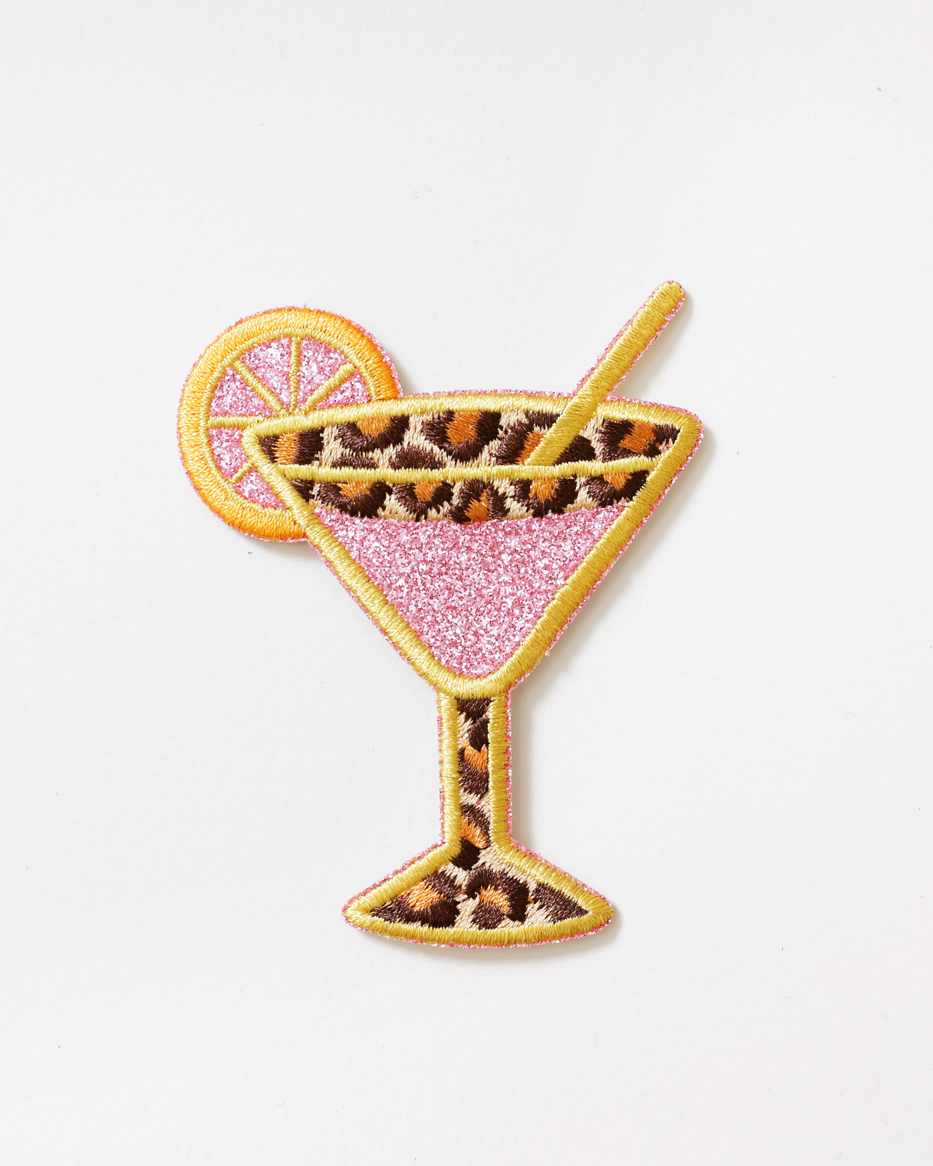 Embleem Cocktail Panterprint Roze