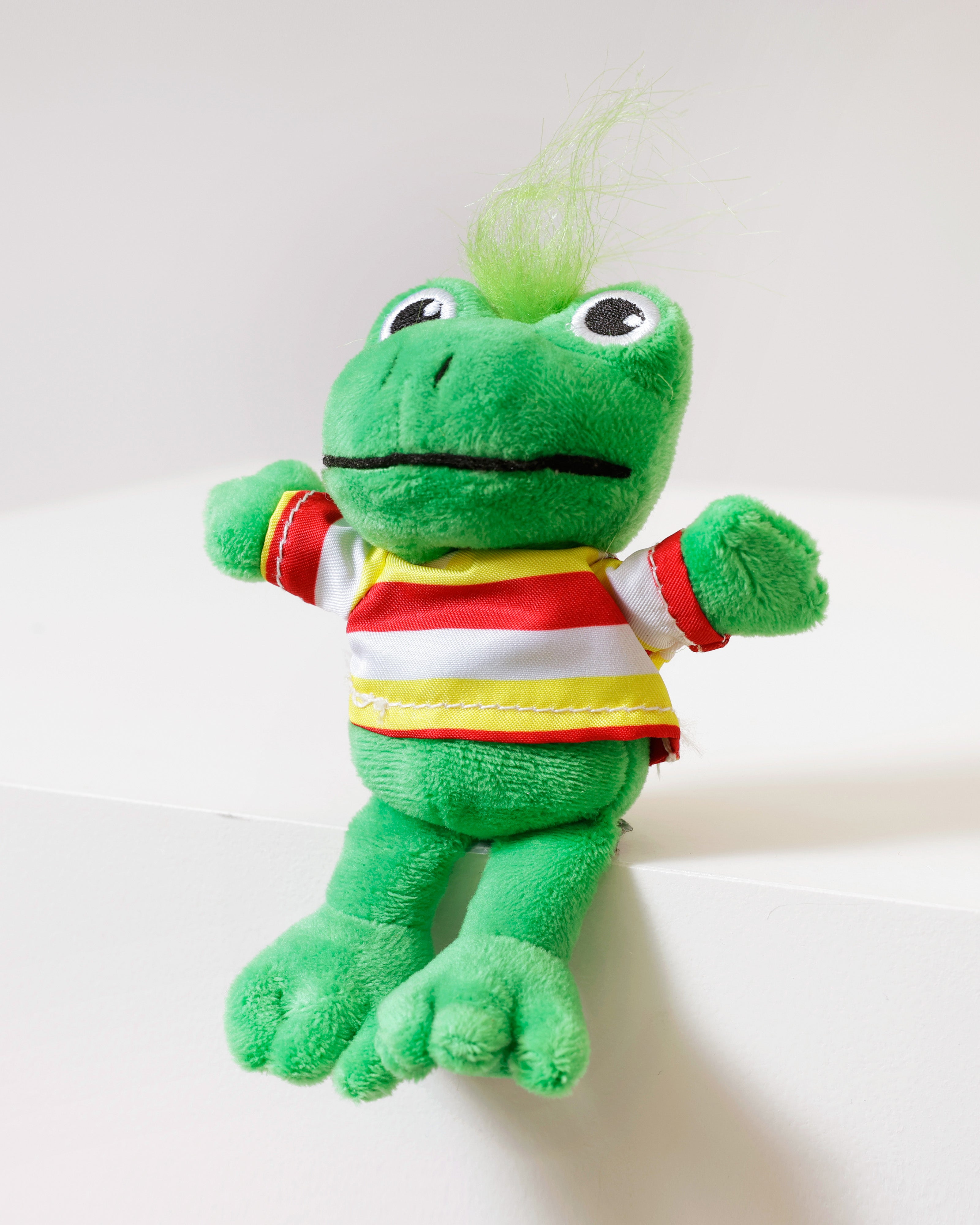 Pluche Kikker met Groen Kuifje – Groen (15 cm)