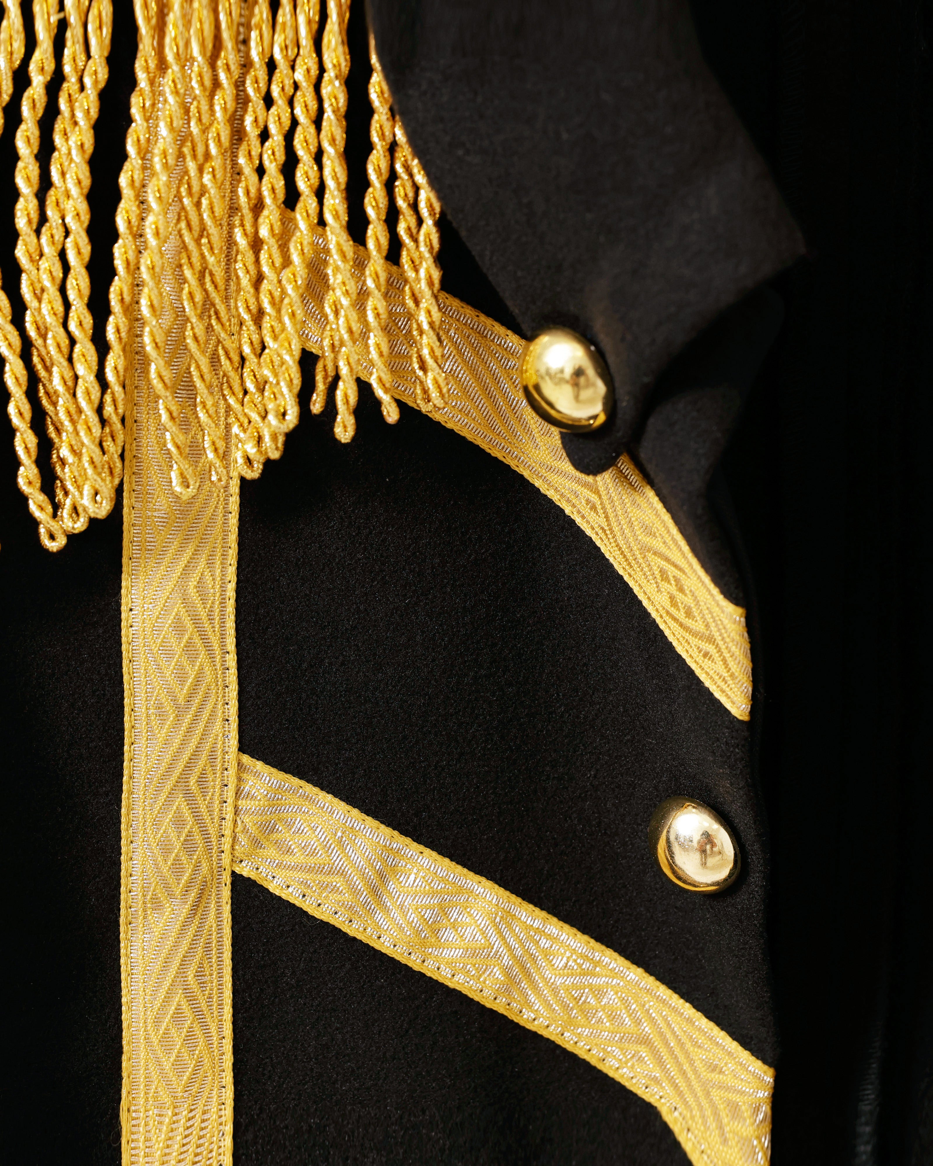 Oeteldonkse Lange Herenjas met Gouden Schouderfranjes