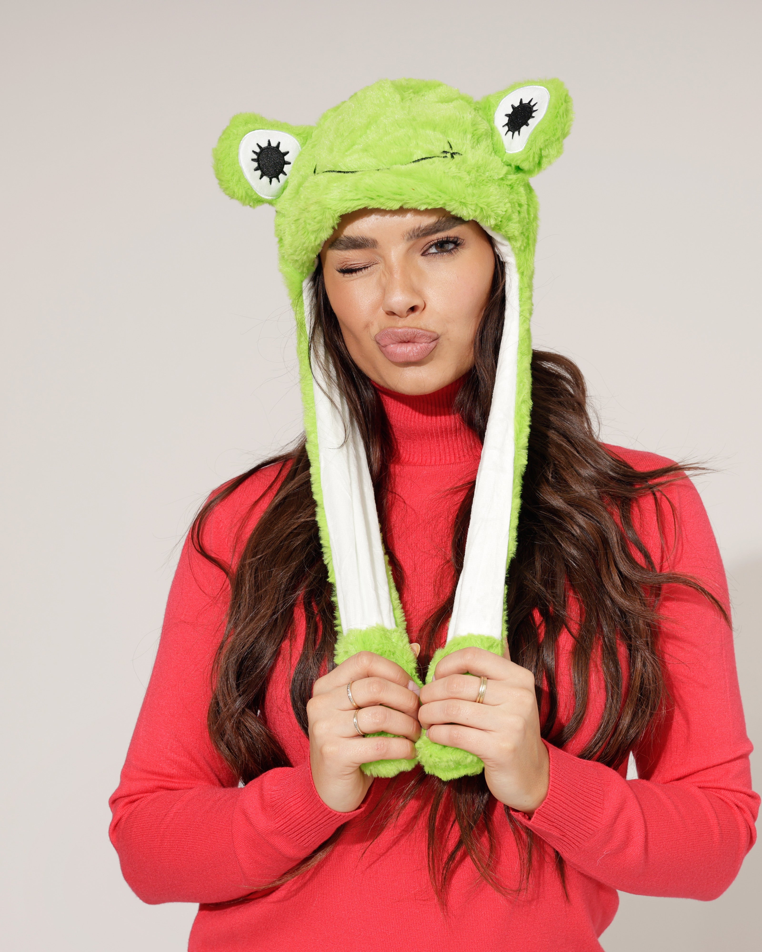 Oetelmuts kikker met bewegende oren en lichtjes