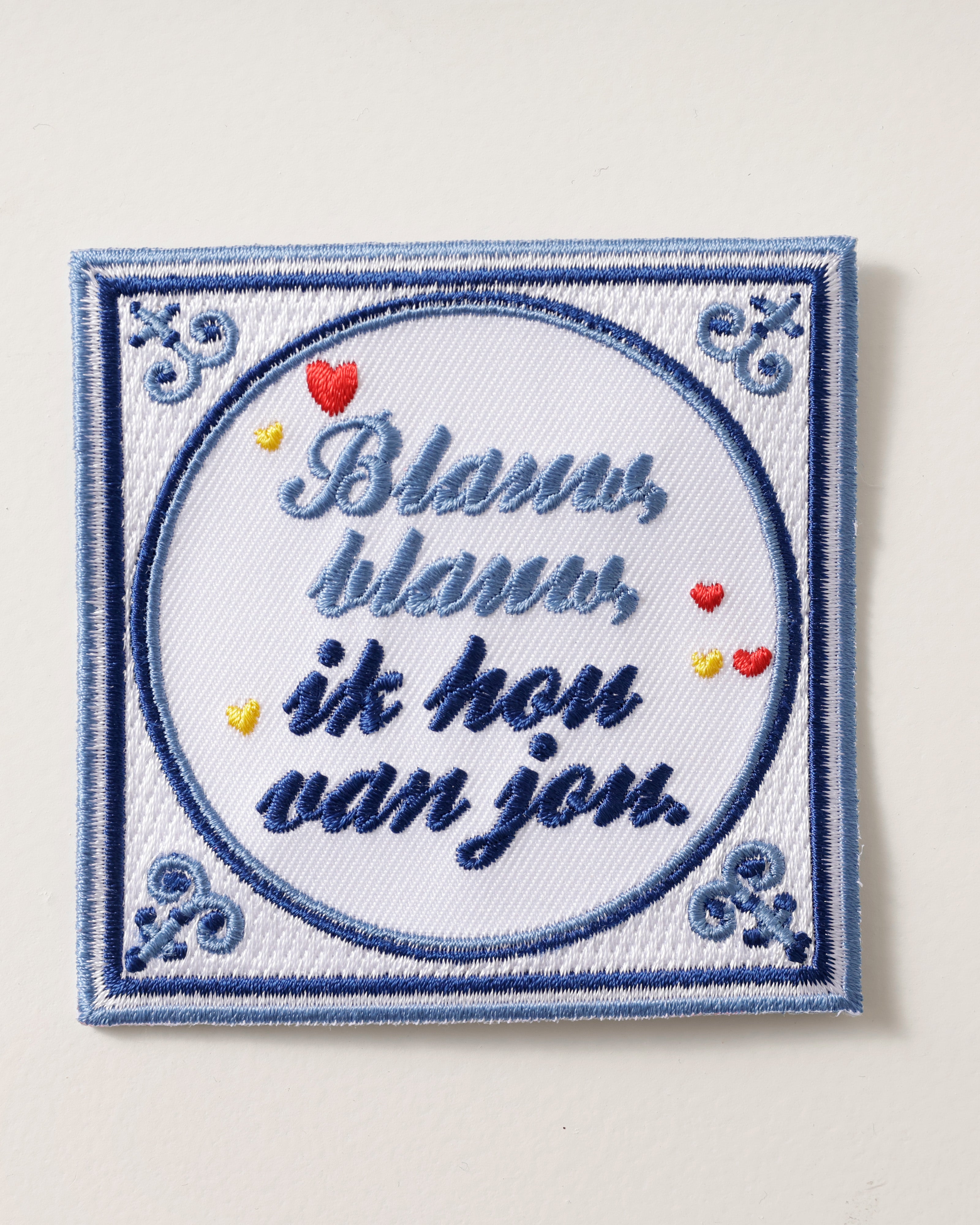 Oeteldonks embleem Blauw, blauw ik hou van jou