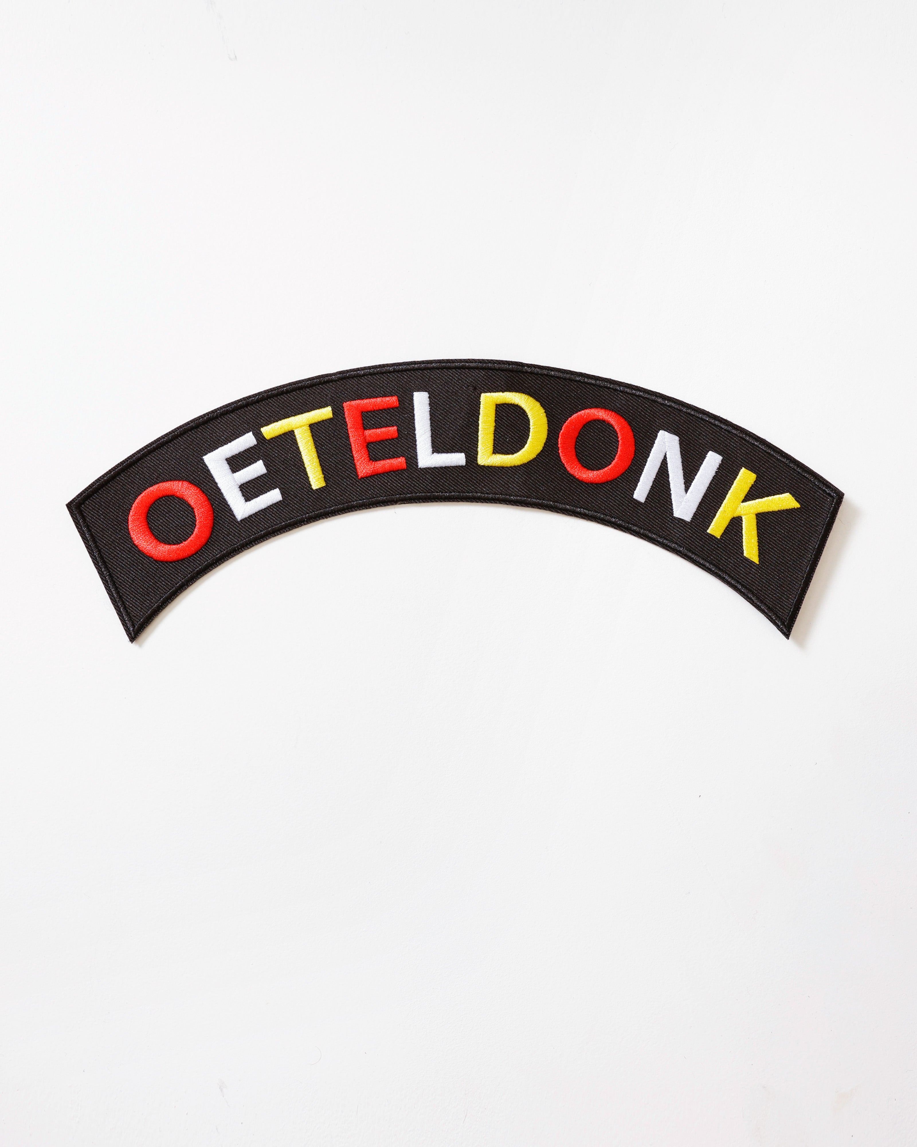 Oeteldonks Rugembleem Boog Boven – Oeteldonk Rood Wit Geel