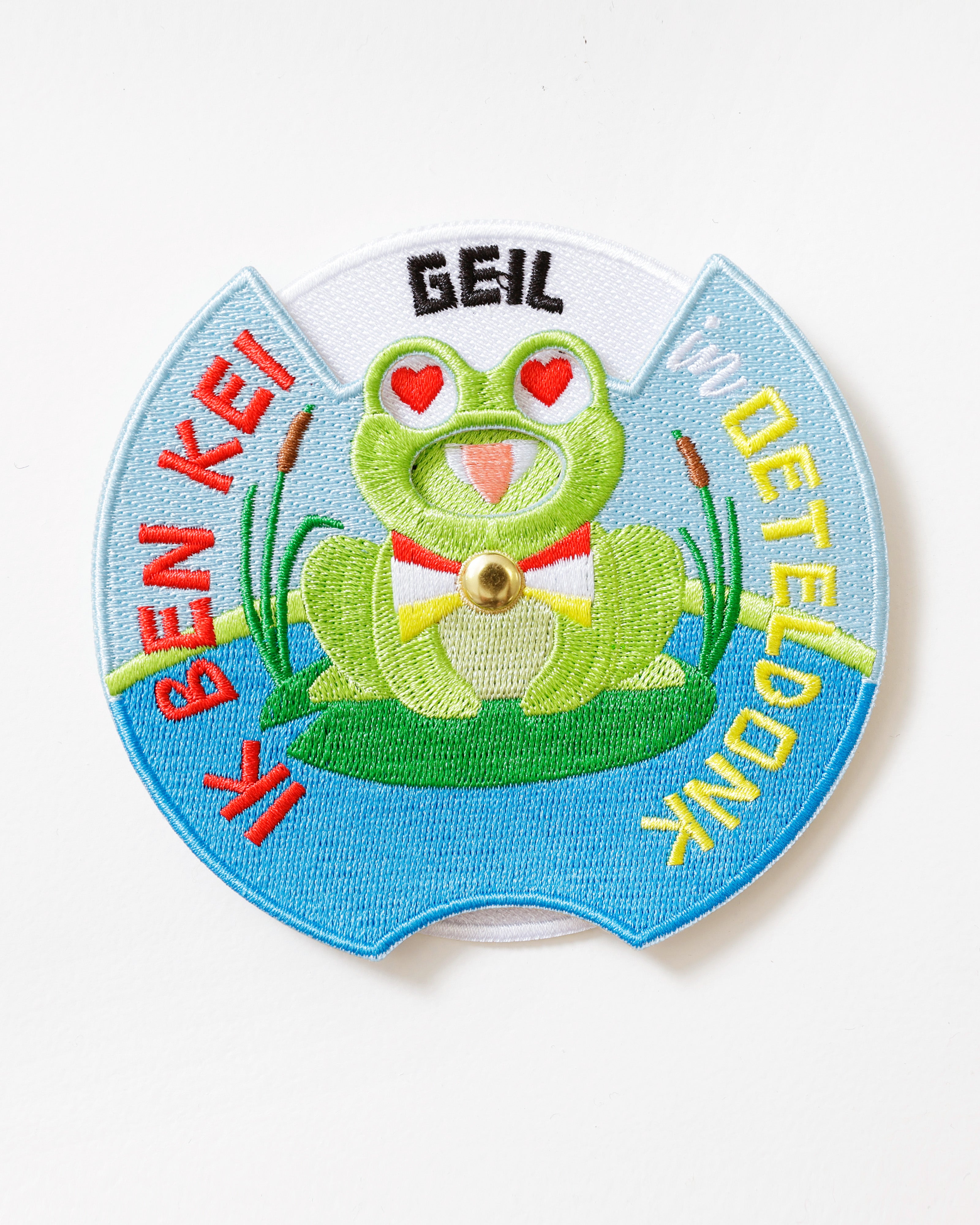 Oeteldonk embleem kikker SINGEL voor carnaval