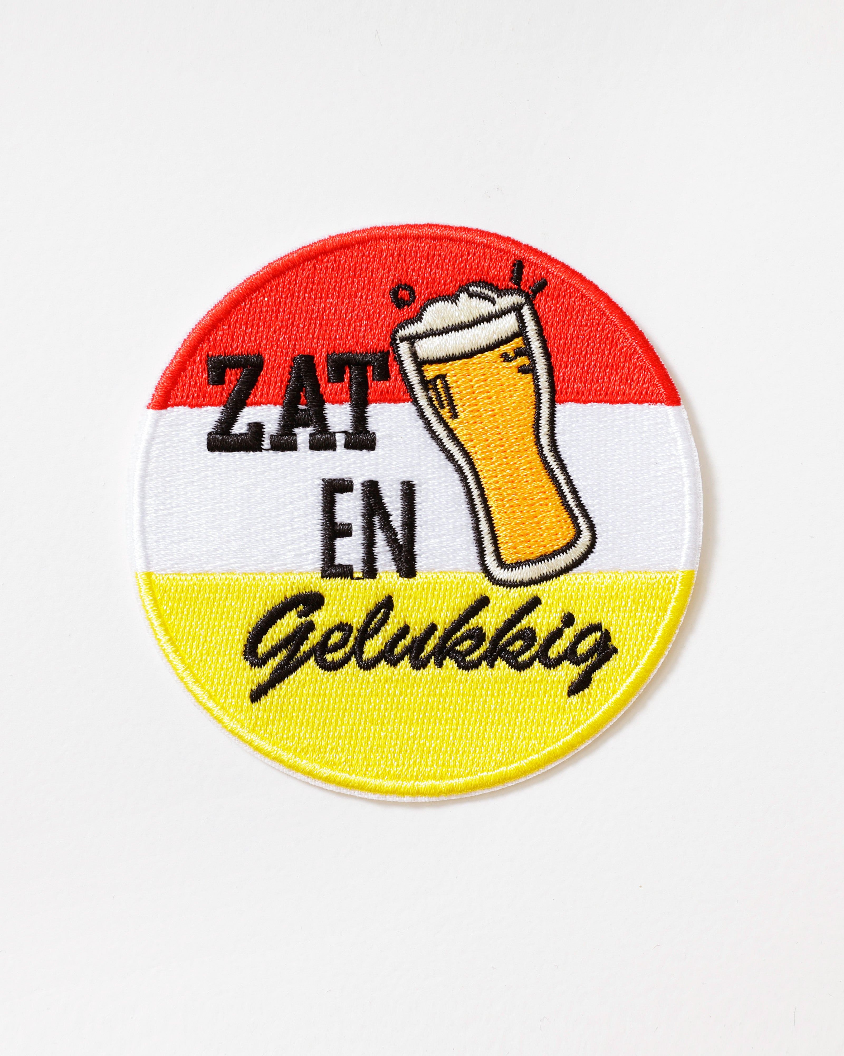 Oeteldonks embleem Zat en Gelukkig – Bier