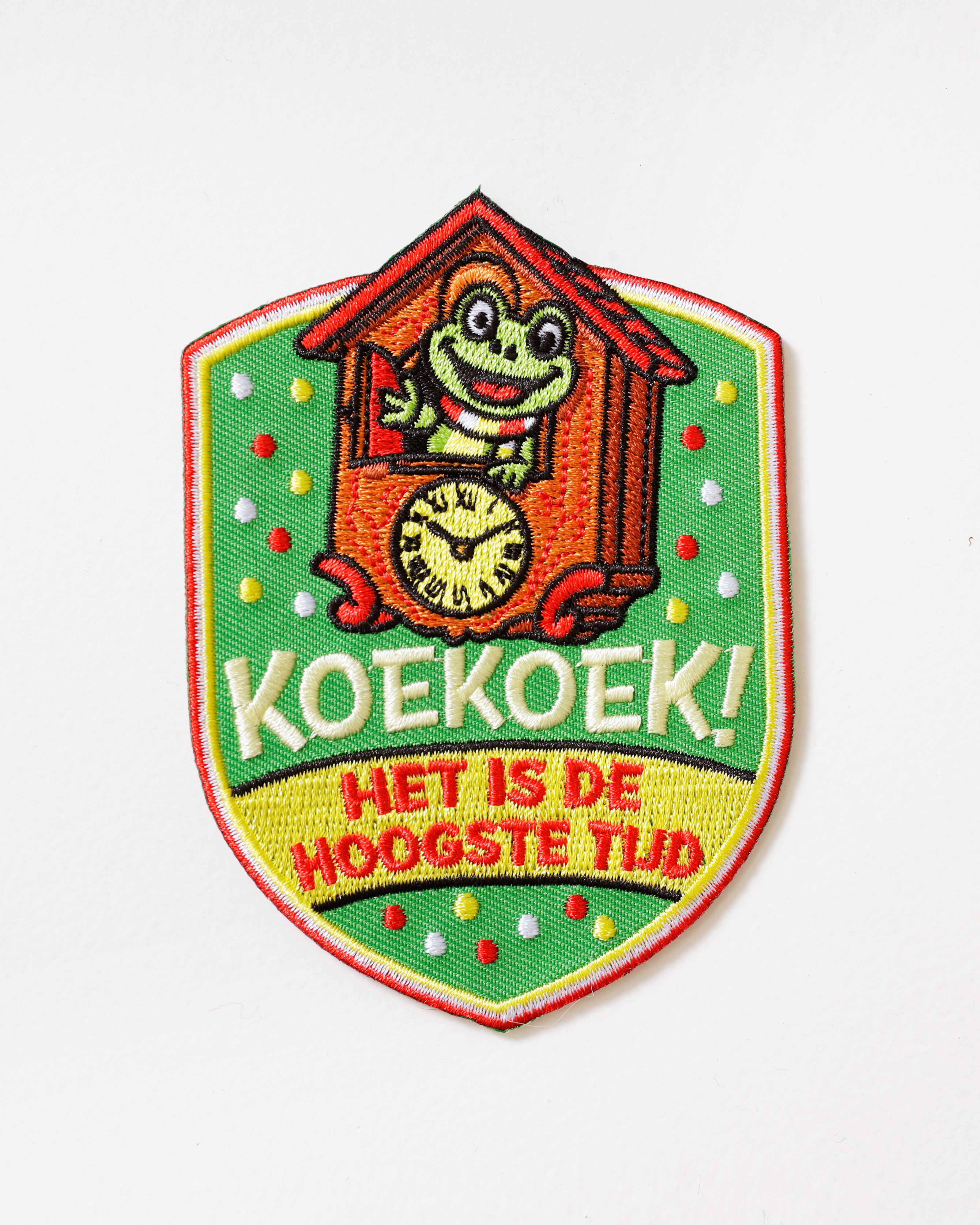 Oeteldonks Embleem Koekoek Het is de Hoogste Tijd met Kikker