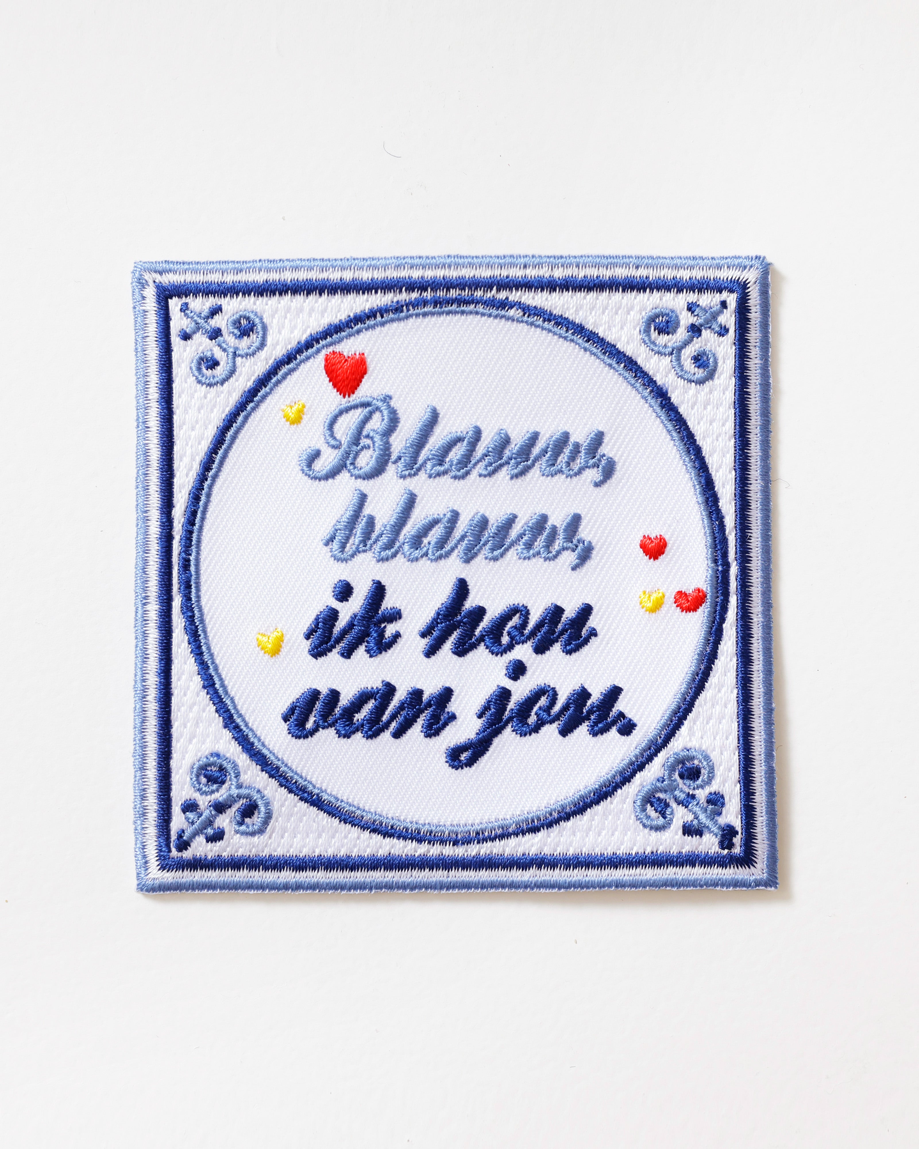 Oeteldonks Embleem Blauw Tegeltje