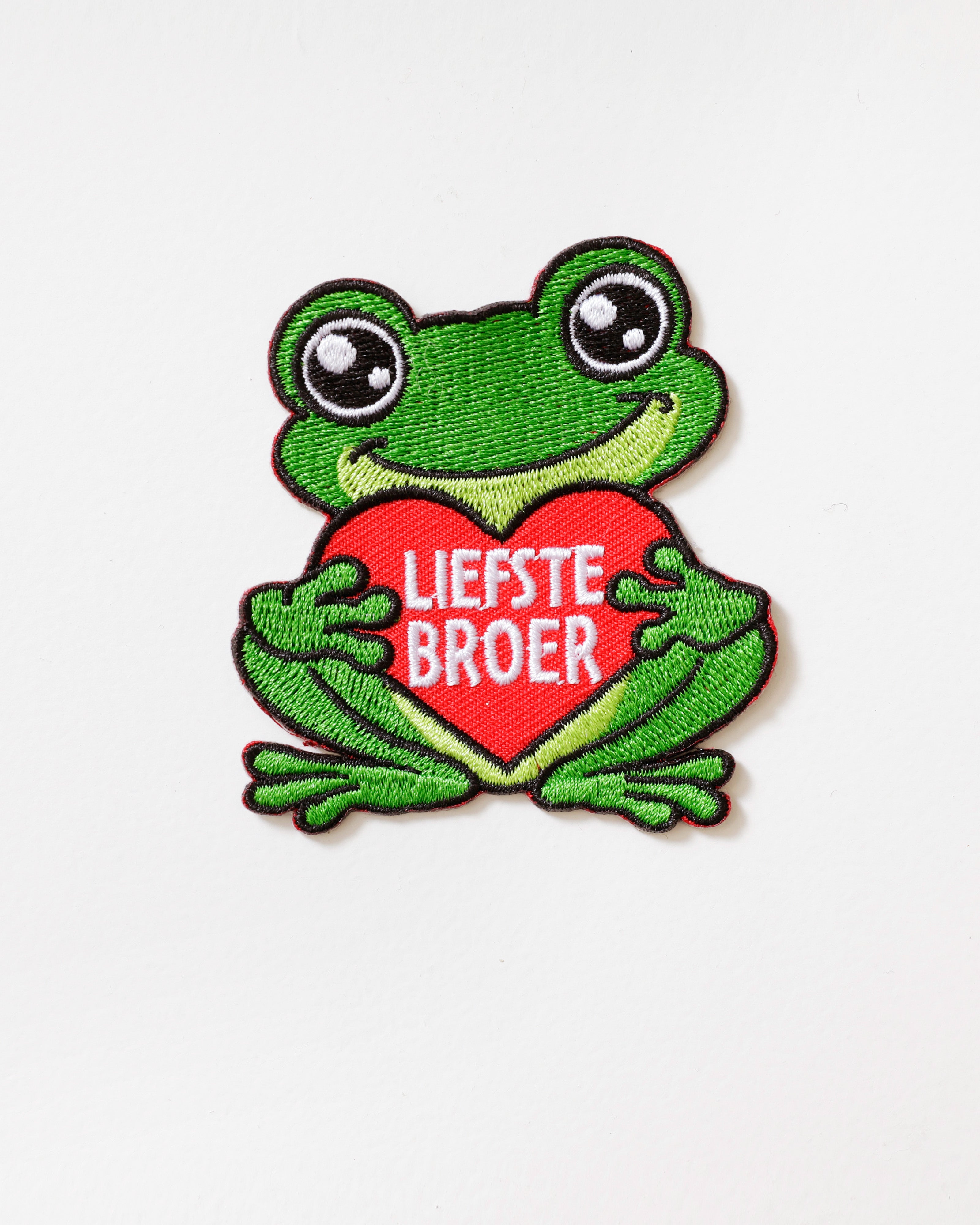 Oeteldonks Embleem Kikker met hart Liefste Broer