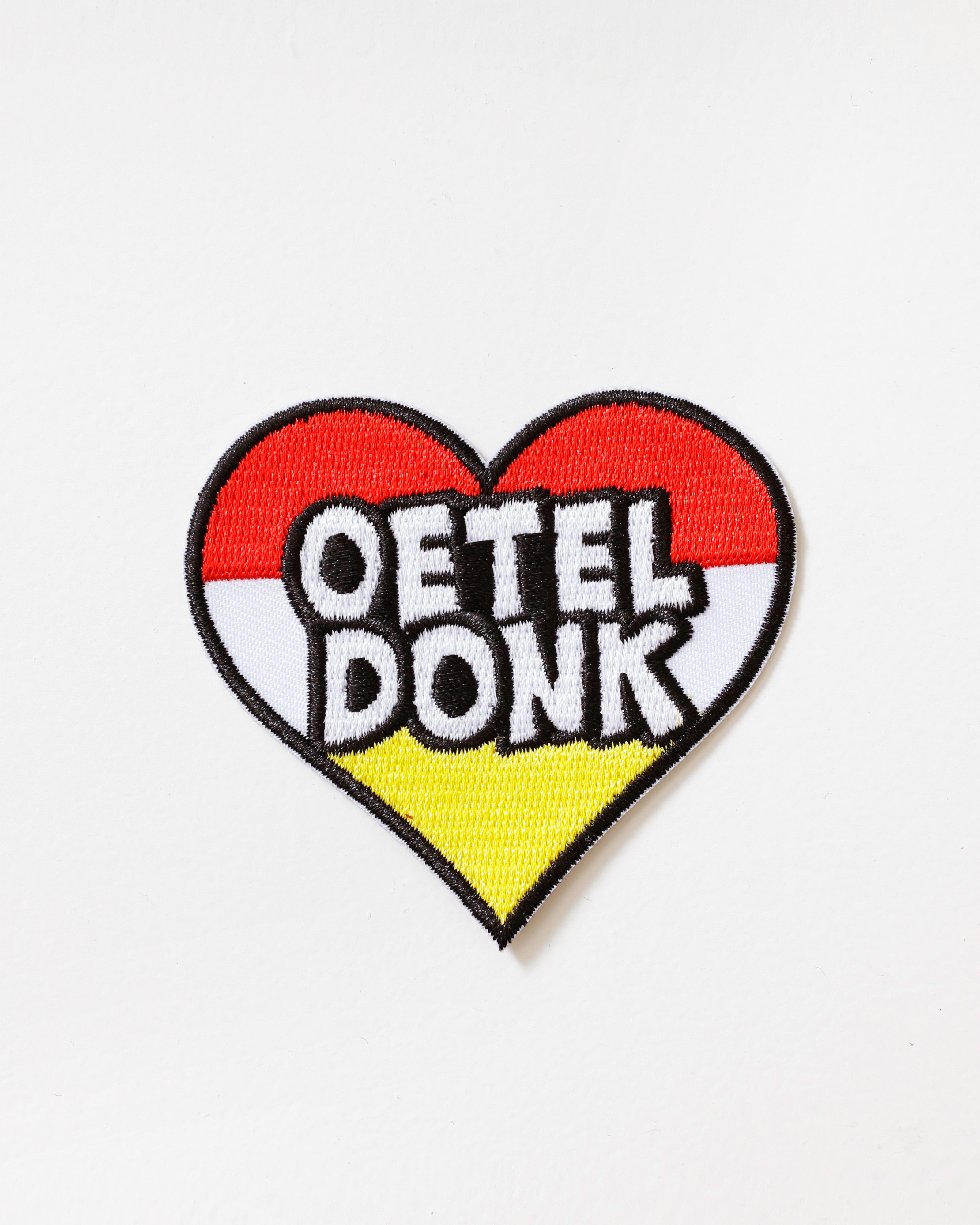 Oeteldonks Embleem Rood Wit Geel Hartje
