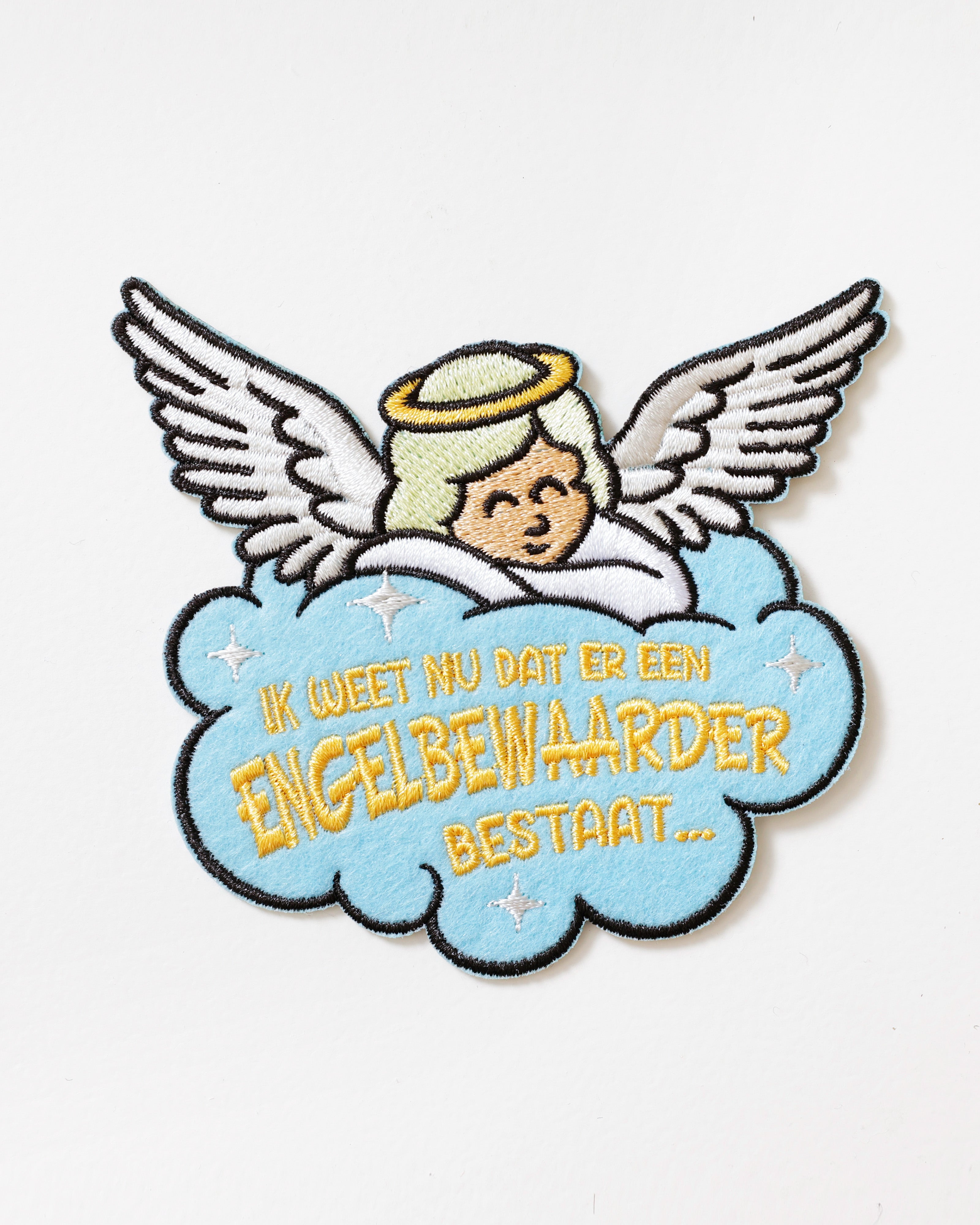 Embleem Engelbewaarder lichtblauw