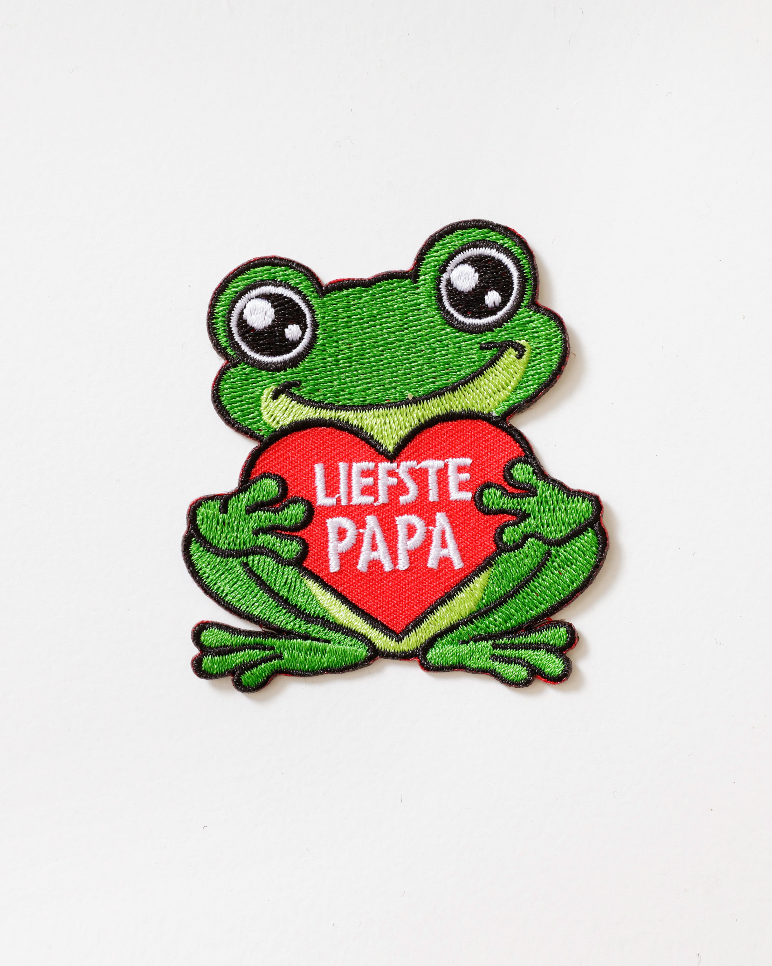 Oeteldonks Embleem Kikker met hart Liefste Papa