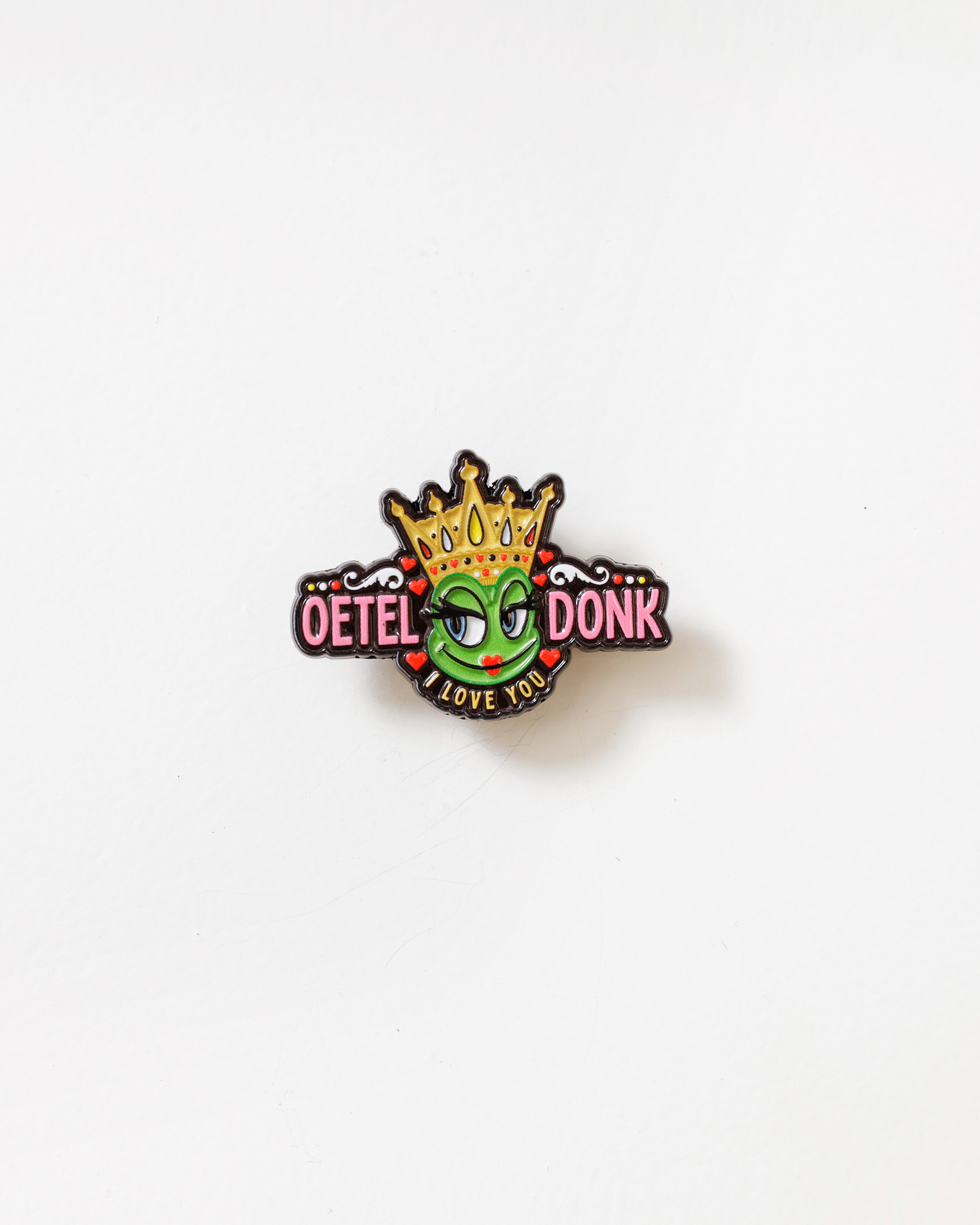 Oeteldonk kikker pin met kroon – Oeteldonk I love you