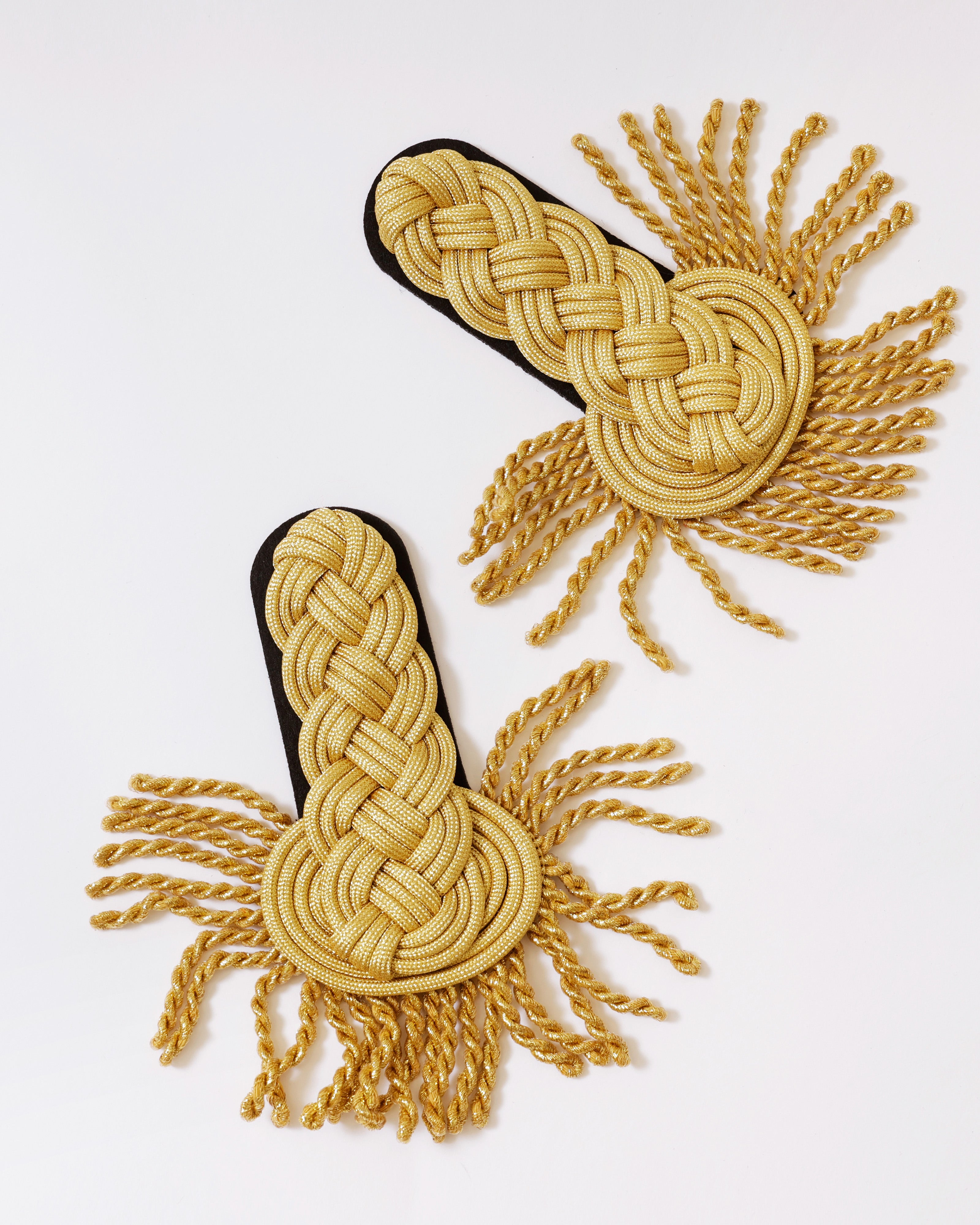 Luxe Gouden Epauletten met Franjes – Set van 2