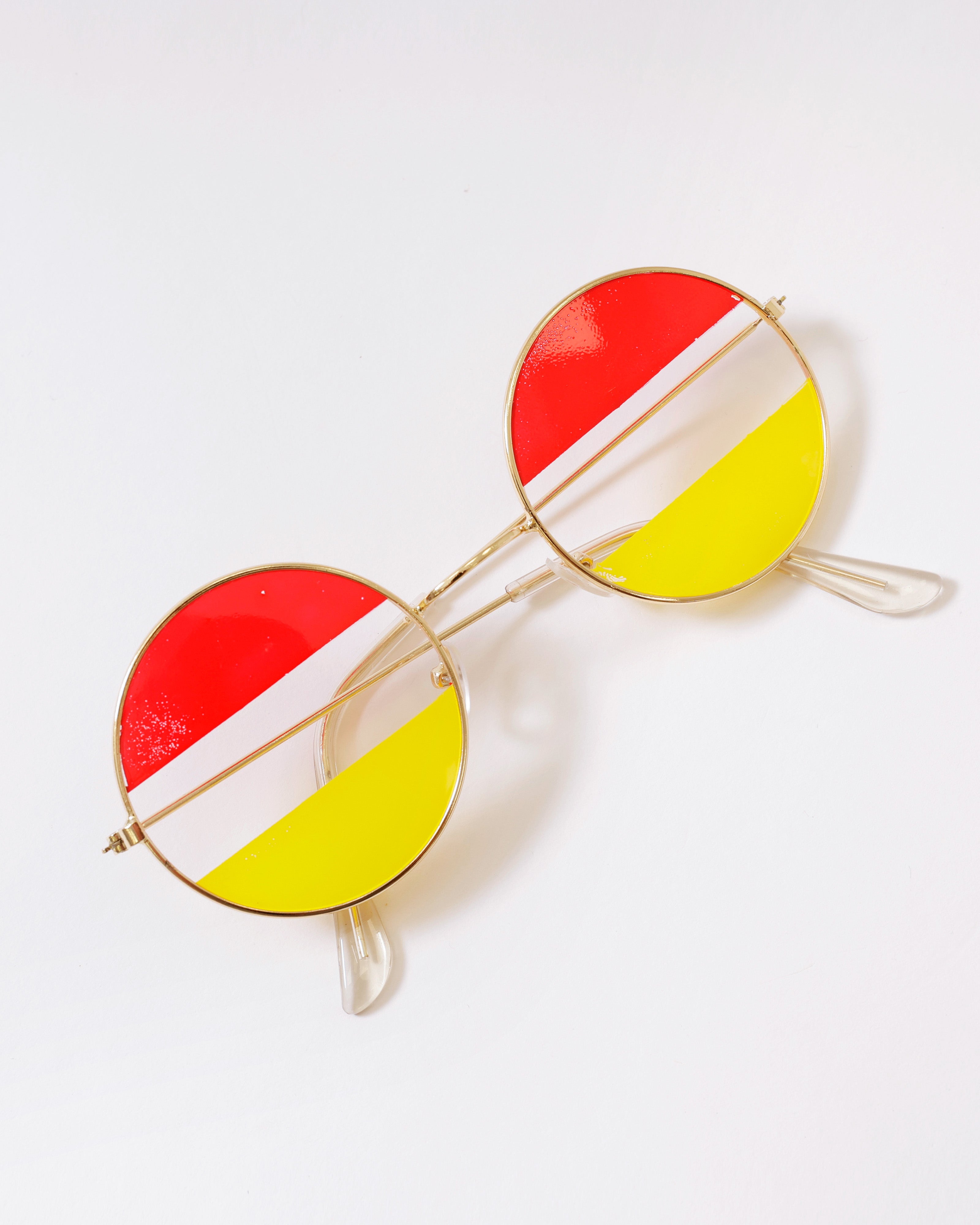 Hippie bril in Oeteldonkse kleuren