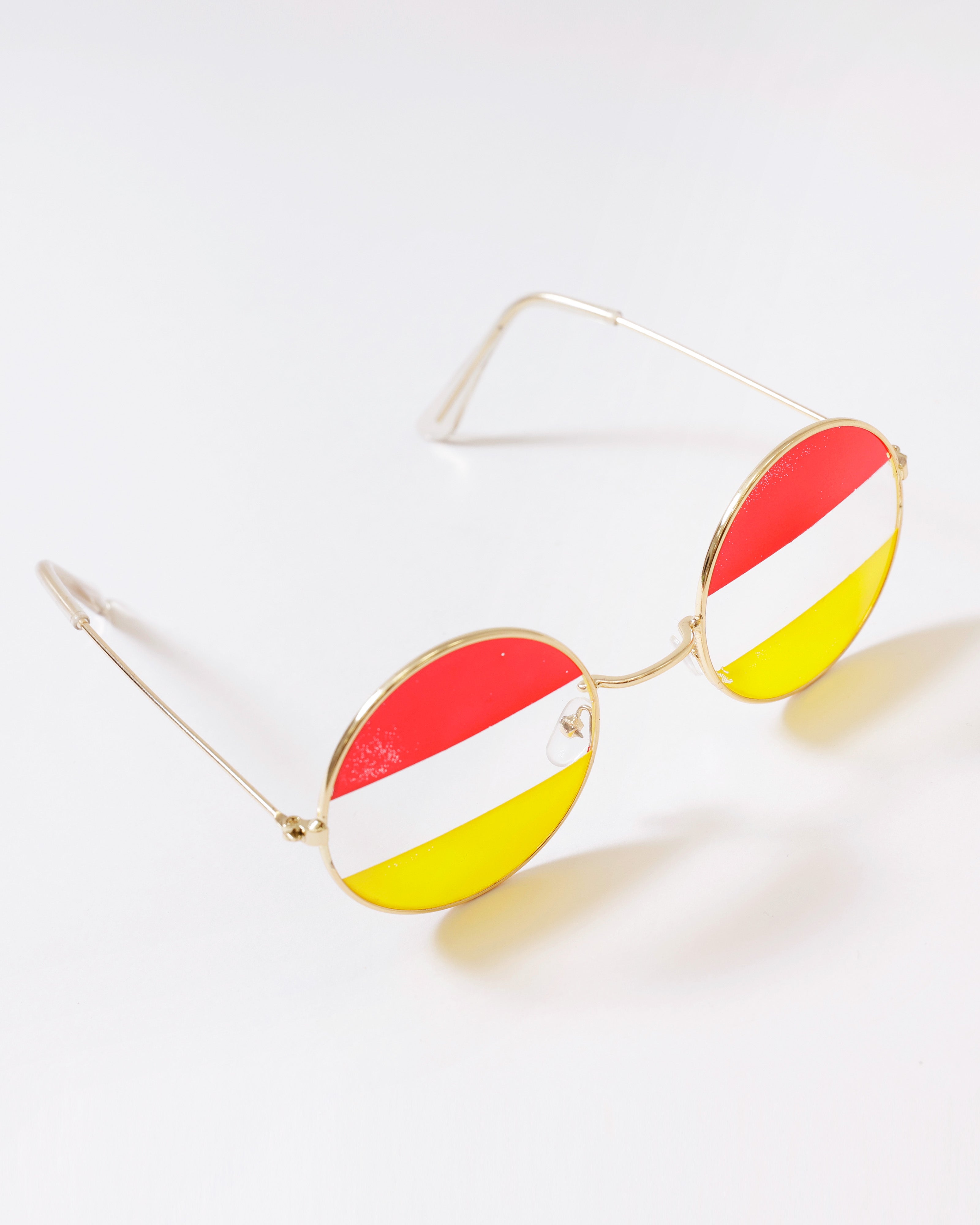 Hippie bril in Oeteldonkse kleuren