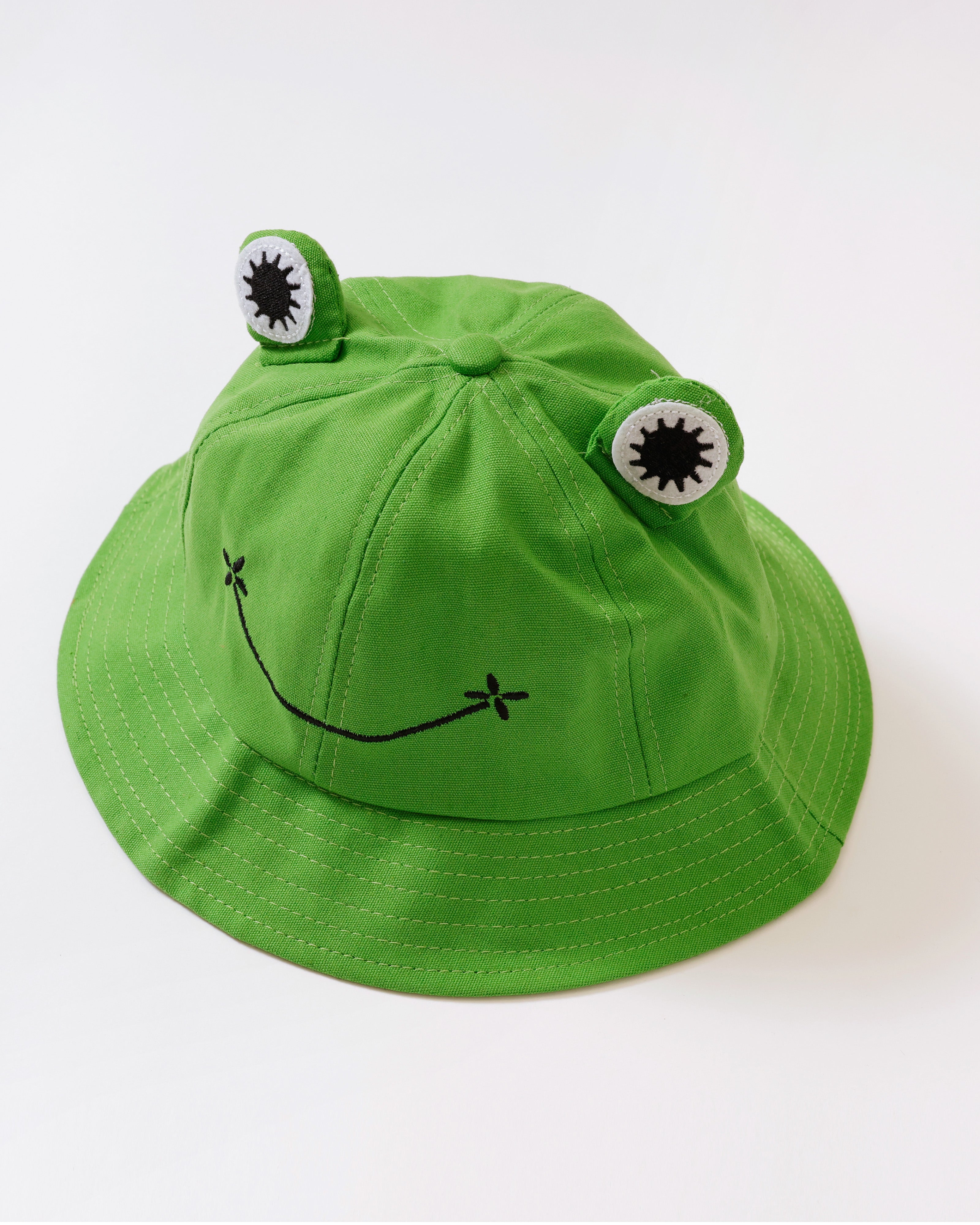 Kikker Hoedje met Oogjes – Groen