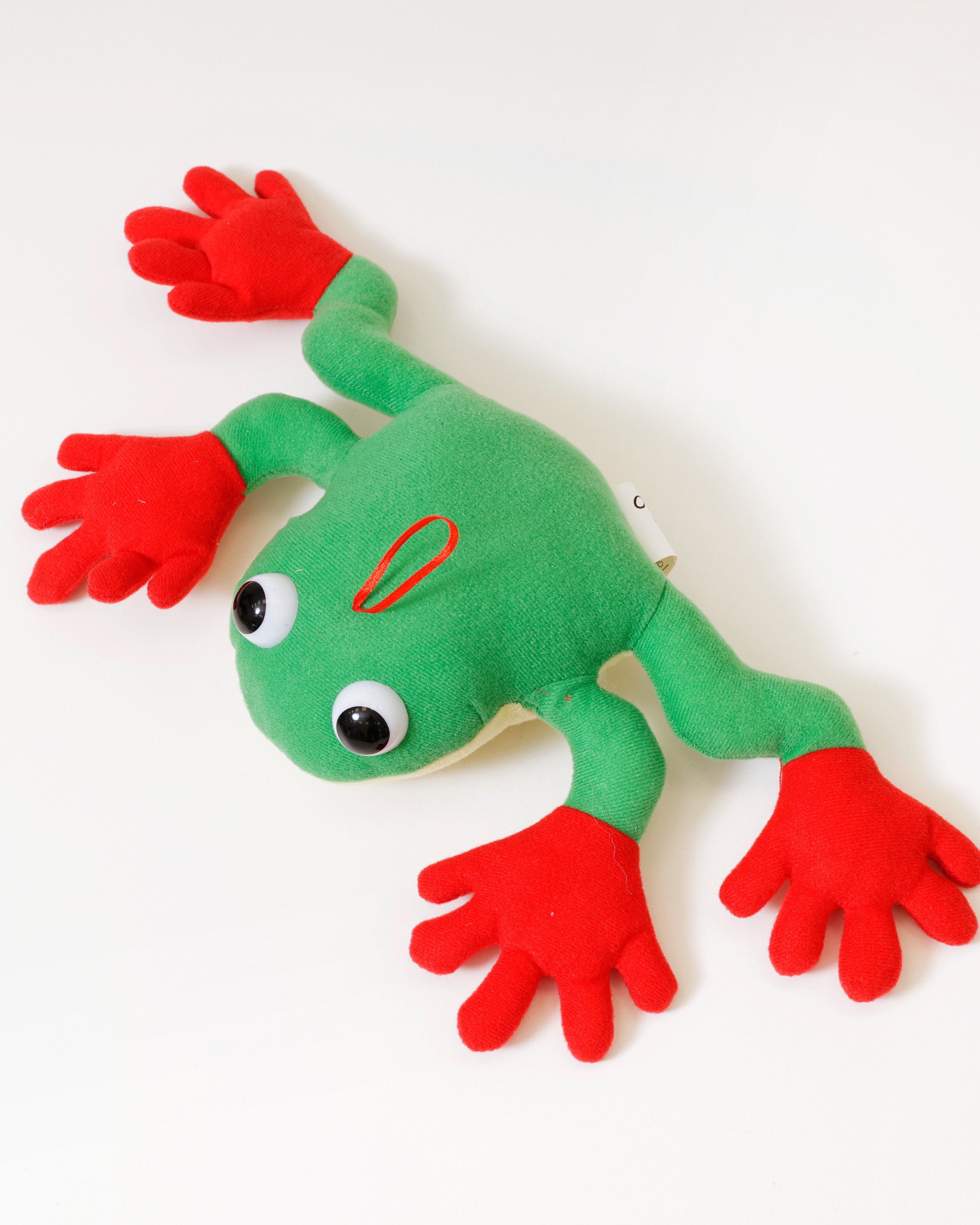 Grote Pluche Kikker Met Lus En Speldje