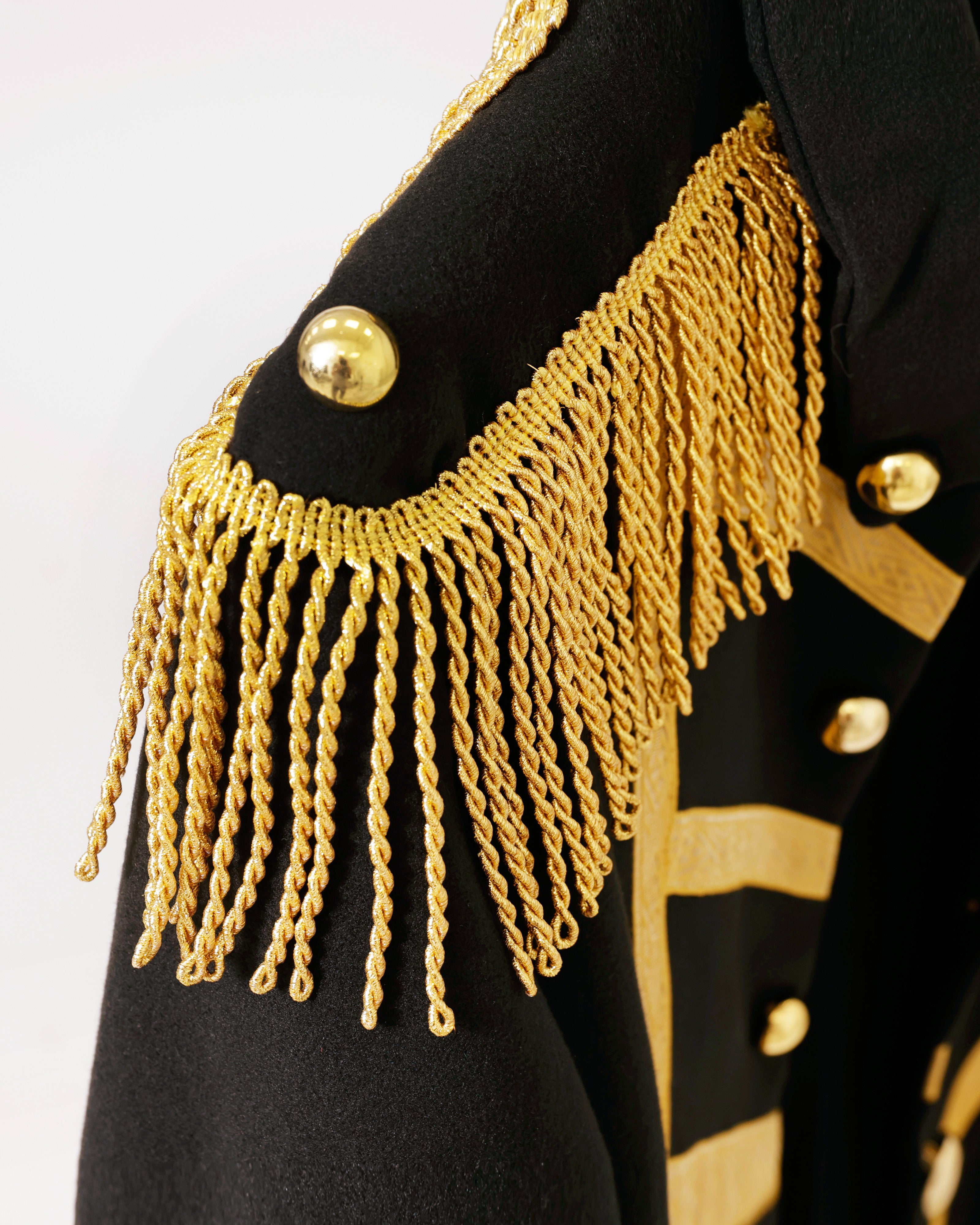 Oeteldonkse Lange Herenjas met Gouden Schouderfranjes